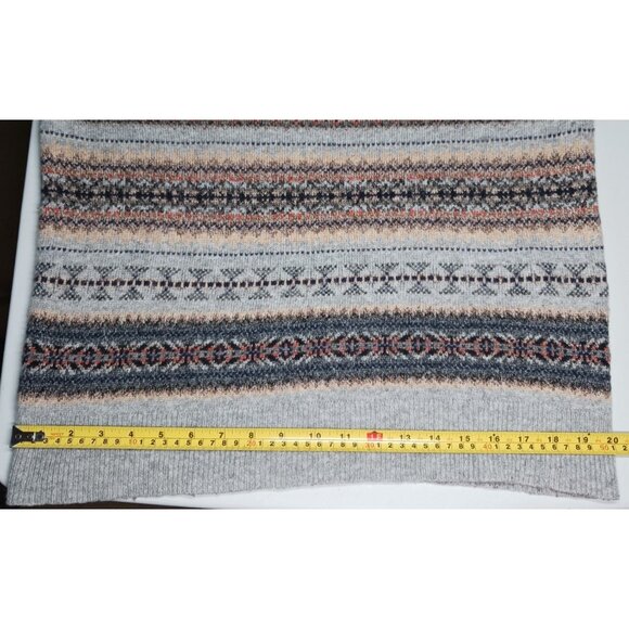 J Crew Mercantile Crewneck Sweater Mens M Fair Isle Wool Grandpa Academia Preppy - Picture 11 of 14